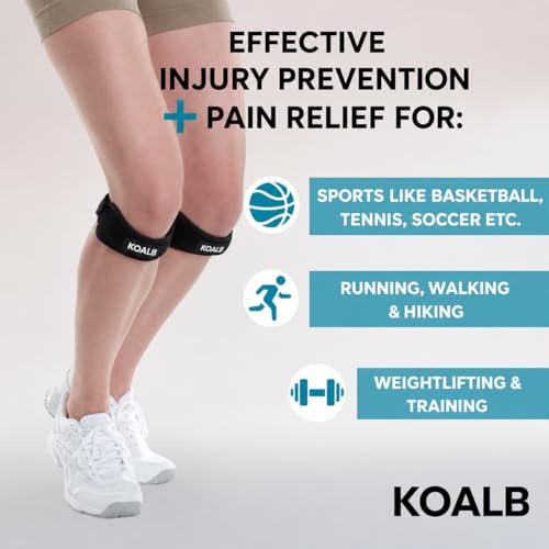 Patella Tendon Knee Strap, 2 Pack