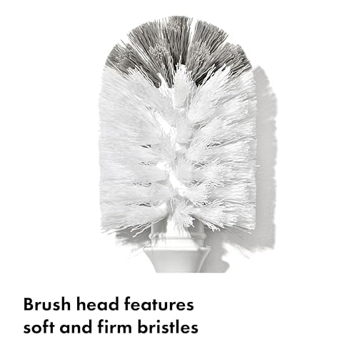 OXO Tot Baby Bottle Brush with Nipple Cleaner, Gray - color: Pebble