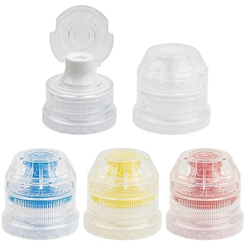 28mm Push Pull Cap, Replacement Water Bottle Flip Tops with Seal Tab for Smart Bottles or Soda Water Bottles, 10PCS