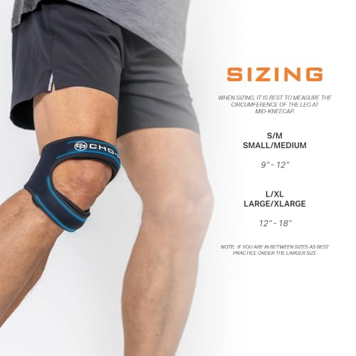 Cho-Pat Dual Action Lite, Knee Support Strap for Tendonitis, Large/X-Large - size: Large/X-Large