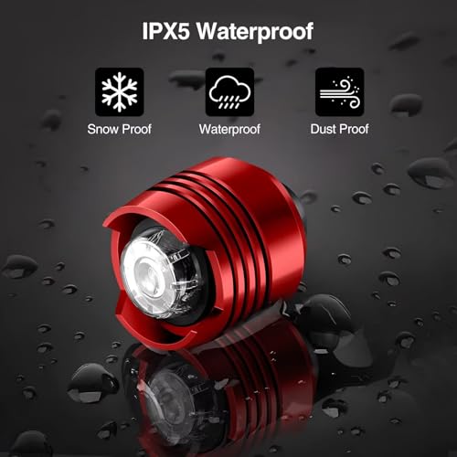 Rechargeable Clog Lights 2PCS, LED Shoe Clip Flashlight with 3 Modes, Waterproof Shoe Charm Accessories for Walking, Running, Camping – Adults & Kids (6 Colors) - color: Red