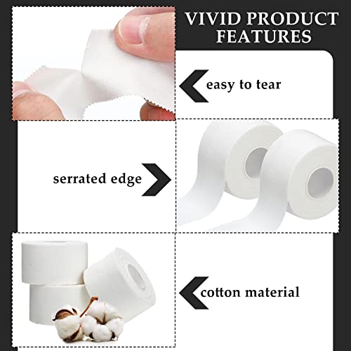 130 Yard 1.5 Inch White Athletic Sports Cotton Tape Pre Wrap Easy Tear - color: White, size: 1.5 In