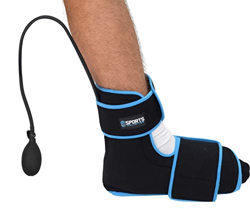 Sports Unlimited Cold Compression Ankle Wrap with Two Gel Packs - size: Wrap with 2 Gel Packs