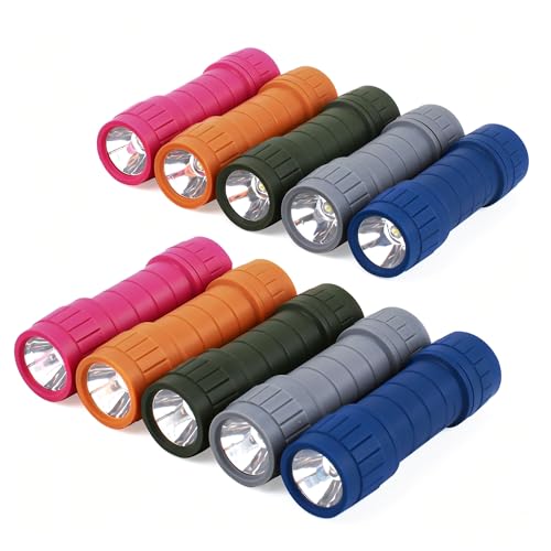 10-Pack Mini LED Flashlight Set