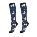 Compression Socks, Unisex 15-20 mmHg Knee High Support Socks - color: Alpaca