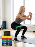 Fabric Resistance Bands for Women – Set of 5 Non-Slip Booty Bands for Glutes, Legs & Hips – Extra-Light to Extra-Heavy + Carry Bag & Private Training Hub Access