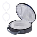 2PCS PCM Neck Cooling Tube with Insulated Bag, Reusable Ice Ring Neck Cooler Wrap, Wearable Cooling Neck Ring for Hot Summer Weather Outdoor Work, TPU Freezable Collar (White*2) - color: Double White