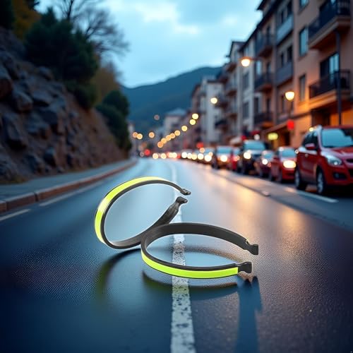 2Pcs Black Cycling Trouser Clip Cycling Ankle Safety Band Reflective for Bicycles Clip Pant Leg Cuff Clip Bikes Cycling Equipment Trouser Wrap Clip Reflective Gear Accessories Outdoor Recreation