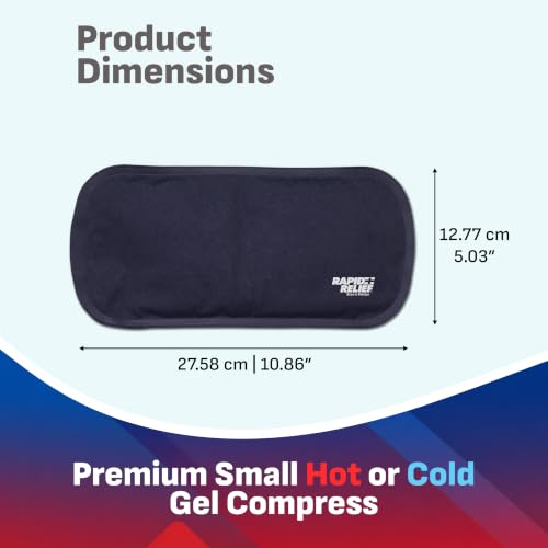 Rapid Relief Hot or Cold Gel Compress, 5x11 Ice Pack for Pain Relief Injury - size: Small (Pack of 1)