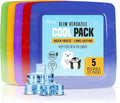Healthy Packers Ice Packs for Lunch Boxes, Long Lasting Reusable 5pk Square - color: 5-Pack (Square)
