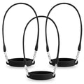 Ryan & Rose Water Bottle Handle 3 Pack - Silicone Water Bottle Sling, Carrier, Holder with Strap for Stanley Cup Accessories - color: Flat Black (3 Pack)