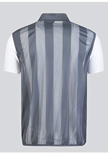 Flygo Men's Summer Casual Lightweight Breathable Mesh Cycling Travel Zip Vest - color: Grey, size: Medium