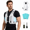 Cooling Vest for Men Women, Hydration Vest for Running Hiking - color: Silver