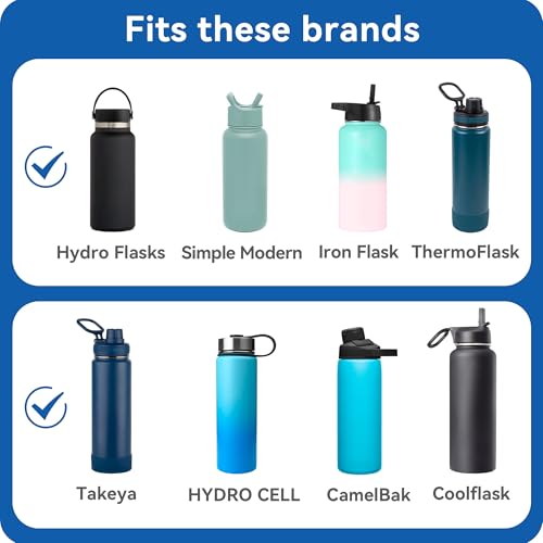 Flip Lid Replacement for Hydro Flask 12 16 18 20 32 40 64 oz Wide Mouth - color: Black 1Pack