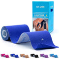 OK TAPE Extra Wide Kinesiology Tape for Shoulder, Back, Precut Strips - color: Navy Blue, size: 1 Roll