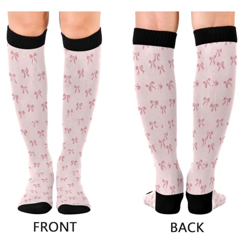 Wusikd Heartbeat Symbol Compression Socks for Women and Men Circulation Black Long Socks for Athletic Running 1 - color: Coquette