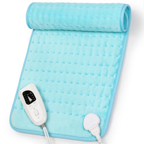 Heating Pad,Electric Heating Pad,Heating Pad for Back (LightBlue, 24"x12") - color: Babyblue, size: 24x12 Inch