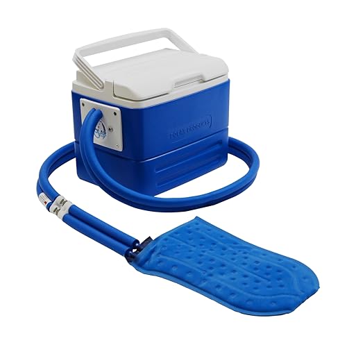 Polar Active Ice 3.0 Cold Therapy Ice Machine System with Programmable Timer, Hand and Wrist Compression Pad, Lightweight 9 Quart Cooler, Quiet Pump, Strong Cryotherapy Pain Relief Treatment - style: Hand Wrist Pad