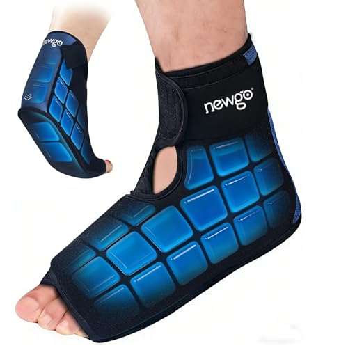 NEWGO Foot Ice Wrap, 60-Min Cold Therapy for Heel Pain & Plantar Fasciitis