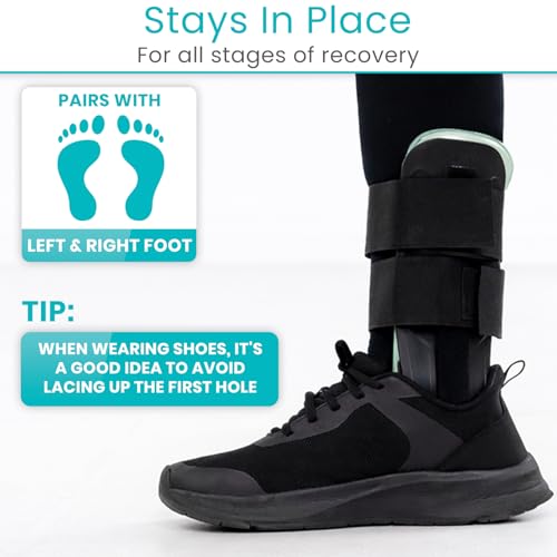 Vive Ankle Stirrup Brace - Air Gel Stabilizer for Ankle Sprain, Tendonitis
