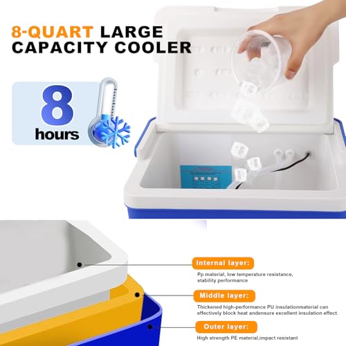 Cold Therapy Ice Machine for Knee After Surgery, Ice Machine for Shoulder After Recovery Care - Cryotherapy Freeze Kit with Universal Pad for Joint Ice Therapy, Post-Surgery Pain Relief Device