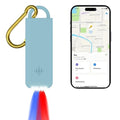 3-in-1 Personal Safety Alarm with Apple Find My - 130dB Emergency Siren, LED Strobe Flashlight, GPS Tracker Keychain for Women, Kids, Seniors - Real-Time Location, Anti-Loss, iOS Only - color: Aqua