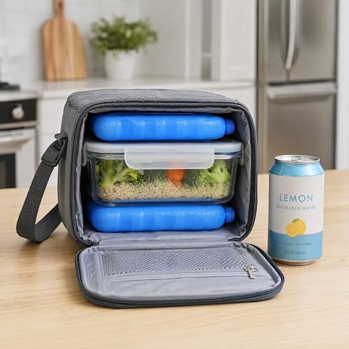 6Pcs Portable Air Conditioner Ice Packs, Reusable Blue Freezer Ice Cubes for Cooling Fan Holder Compact Packs for Outdoor Camping Party and Indoor Use