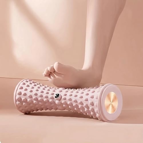Foot Massager Roller for Plantar Fasciitis Relief, Manual Deep Tissue Massage, Pink