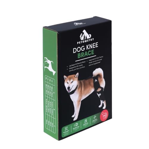 Universal Dog Knee Brace with Hot/Cold Therapy Pack, Adjustable, Breathable, Extra Comfortable Collar with Stabilising Back Brace (Small) - size: Small