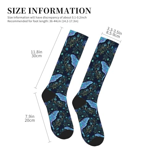 Witchy Moth Compression Socks For Women Men - color: Mystical Moth