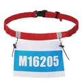 TRIWONDER Race Belt Running Bib Holder Runner Bib Strap Number Belt for Running, Triathlon, Marathon, Running, Cycling (Red) - color: 03 Red