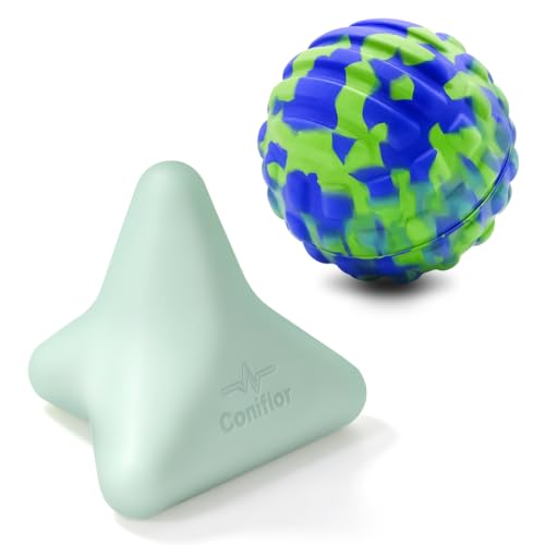 Manual Trigger Point Massager Ball–Deep Tissue Massage Tool - color: Mint Green