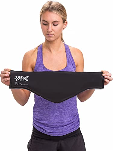 Chattanooga ColPac - Reusable Gel Ice Pack - Black Vinyl - Neck Contour - 21 inches - Cold Therapy - Knee, Arm, Elbow, Shoulder, Back - Aches, Swelling, Bruises, Sprains, Inflammation - size: 21 Inch (Pack of 1)
