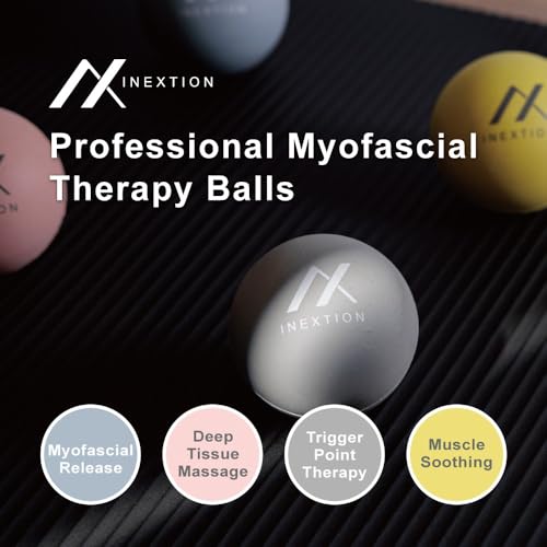 High-Density Therapy Massage Balls(2-Pack), Pink + Yellow(50D+50D) - color: Soothing Pink + Dawn Yellow (50d+50d)