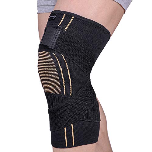 THX4COPPER Sport Compression Knee Brace with Adjustable Strap - size: Medium (Pack of 1)