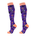 Junely Compression Socks for Women Knee High Socks Funny - color: Halloween01
