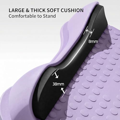 PROIRON Slant Board, Adjustable Calf Stretch Board, Thick Heel Pad for Comfort Stretching, Calf Stretcher Incline Board, Anti Slip Surface & Base for Safe Exercise, Ankle Heel Mobility, 10"x10" - color: Purple