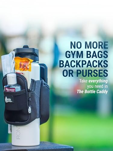 Bottle Caddy™ - The Original Water Bottle Pouch with a Wallet and Phone Holder, ideal for Gym Lovers, Hydro Enthusiasts, Hikers, and Athletes. The Best Water Bottle Accessories for Reusable Bottles