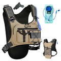 Criuage USA Patent Running Hydration Vest Backpack, Lightweight Chest Pack with 2.0L Water Bladder Bag Daypack for Hiking Running Cycling Race Marathon for Women Men - color: Khaki-02