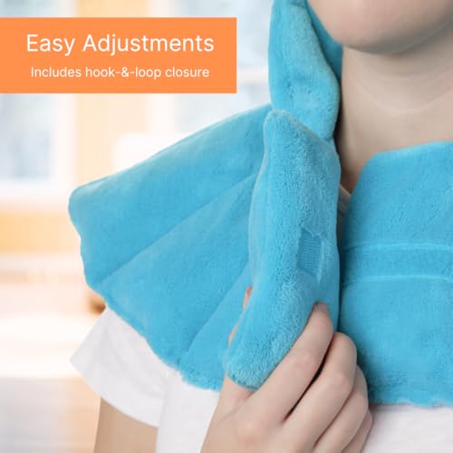 NatraCure Microwave Heating Pad for Neck, Shoulders and Back - Heated Wrap & Microwavable Warmer Moist Heating Pad with SmartBead Technology - Physical Therapy FSA, HSA, Spa Gifts - 1PK - size: Neck & Shoulders