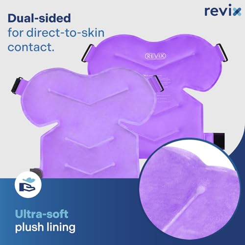 REVIX Ice Pack for Shoulder Rotator Cuff, Reusable Gel Cold Pack - size: Standard, style: Purple