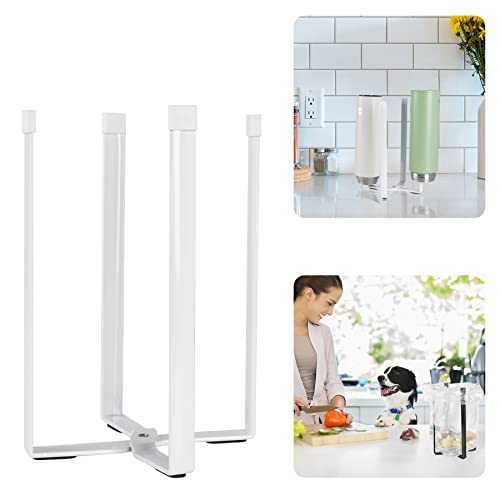 Bottle Drying Rack, Plastic Bag Drying Rack for Kitchen Countertop (White) - color: White