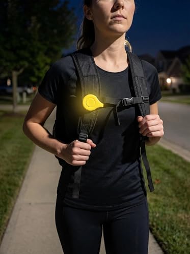 Running Reflector 2Pack 0.3oz Suede Reflective Magnet Clip, Colorful Visibility Gear for Night Cycling, Sleeves & Backpacks