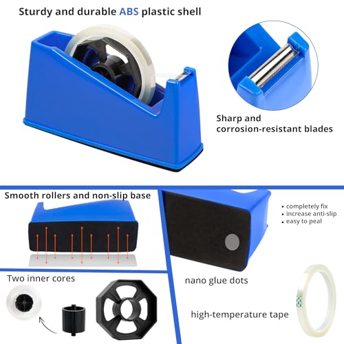 HTVRONT Heat Tape Dispenser with 4 Heat Transfer Tapes for Office & School - color: White, size: 10mm*33m