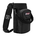 NATURE PIONEOR 26-128 oz Insulated Water Bottle Carrier Holder with Strap - color: Black, size: 18-26oz