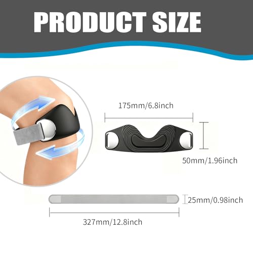Knee Strap 2-Pack, Adjustable Patella Band for Knee Pain Relief & Patellar Tendonitis Support, Non-Slip Fit for Running, Basketball, Gym, Squats, Hiking, Workouts