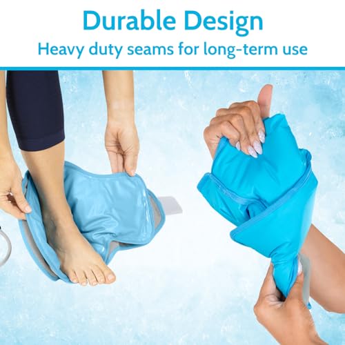 Arctic Flex Gel Replacement Pack - Reusable Ice Brace - Hot and Cold Gel Pack for Injuries, Pain Relief, Swelling - Flexible Therapy Compression Wrap (Compression Ankle)