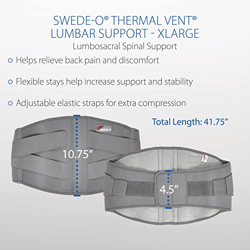 Swede-O Thermal Vent Lumbar Support - XLarge - size: XLarge
