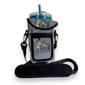 Drink Handlers Drink Carrier with Pocket Purse - Versatile Water Bottle Holder with Strap -Velcro Strap Fits Around 30-40oz Tumblers - Wild Horses - color: Wild Horses