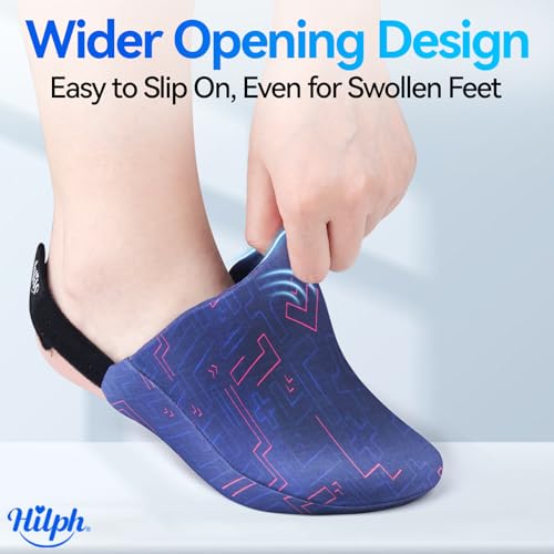 Hilph Ankle Heel Ice Pack Wrap for Plantar Fasciitis with Massage Ball, 1 Pair Foot & Toe Ice Pack Wrap for Broken Toes & Surgery Recovery
